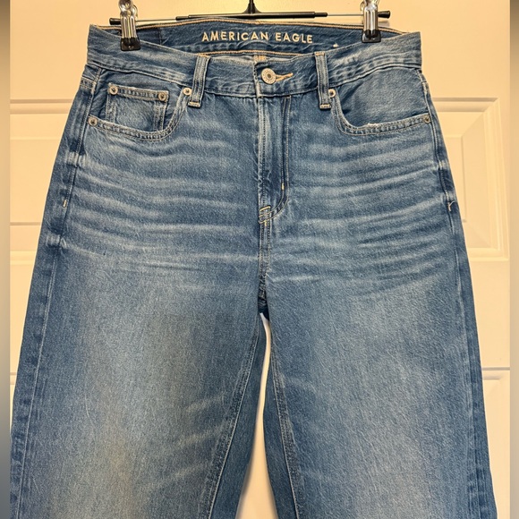 NWT American Eagle low rise baggy flare jeans Size 0 - Picture 5 of 14